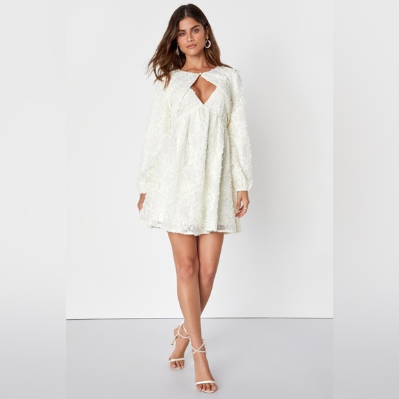 Lulus white 2-piece dress - Picture 4 of 8